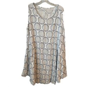 Made in Italy Lightweight White Sleeveless Dress